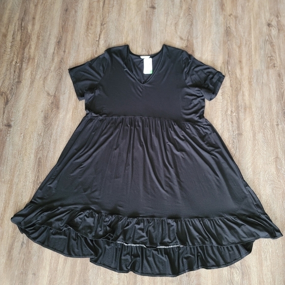 Penningtons Plus Black Dress V Neck 2X NWT #773 - Picture 9 of 14